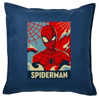 Spiderman kid, Sofa cushion Blue 50x50cm includes filling