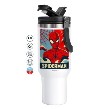 Spiderman kid, Mega Tumbler με καπάκι, διπλού τοιχώματος (θερμό) 1,2L