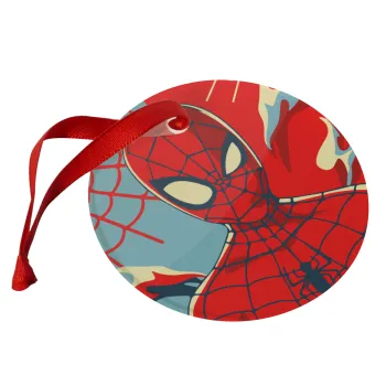 Spiderman kid, Christmas ornament glass 9cm