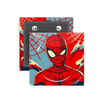 Spiderman kid, Κονκάρδα παραμάνα τετράγωνη 5x5cm