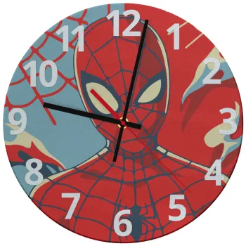 Spiderman kid, Ρολόι τοίχου γυάλινο (30cm)