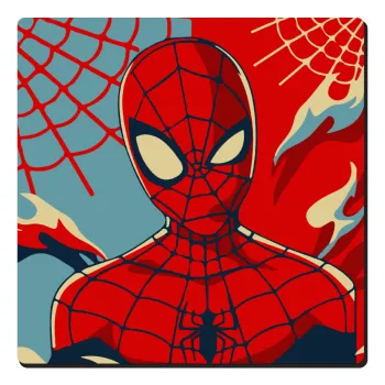 Spiderman kid, Τετράγωνο μαγνητάκι ξύλινο 6x6cm