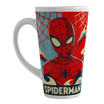 Spiderman kid, Κούπα κωνική Latte Μεγάλη, κεραμική, 450ml