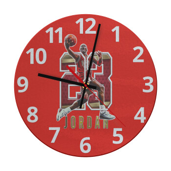 Jordan 23, Ρολόι τοίχου γυάλινο (30cm)