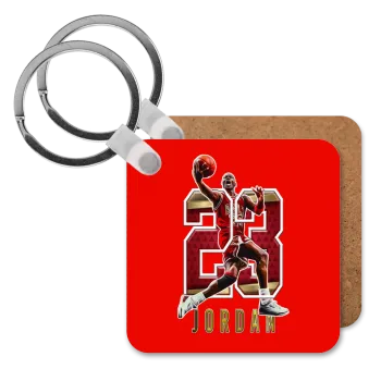 Jordan 23, Μπρελόκ Ξύλινο τετράγωνο MDF