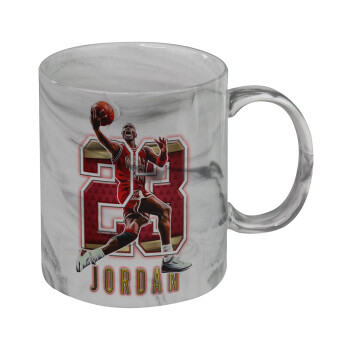 Jordan 23, Κούπα κεραμική, marble style (μάρμαρο), 330ml