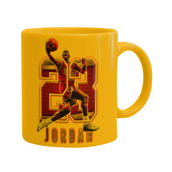 Jordan 23, Κούπα, κεραμική κίτρινη, 330ml