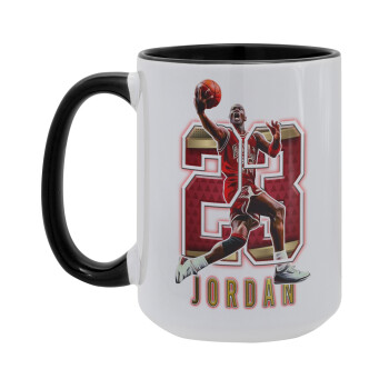 Jordan 23, Κούπα Mega 15oz, κεραμική Μαύρη, 450ml