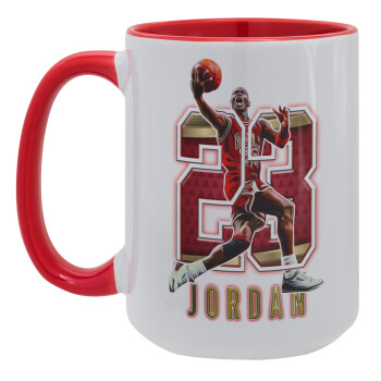 Jordan 23, Κούπα Mega 15oz, κεραμική Κόκκινη, 450ml