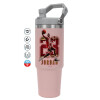 Pink color, 890ml (30oz) stainless Steel Tumbler with Handle