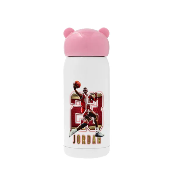 Jordan 23 — Pink stainless steel thermal flask, 320ml