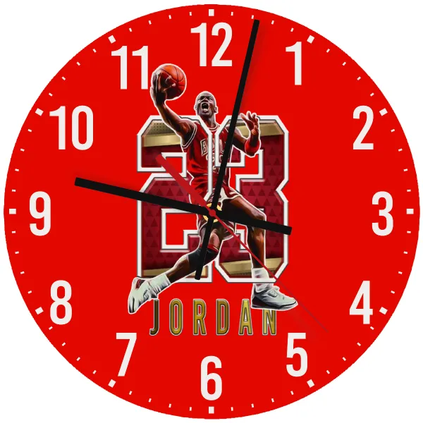 Jordan 23 — Ρολόι τοίχου ξύλινο 30cm