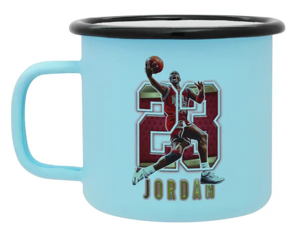 Jordan 23 — Κούπα Μεταλλική εμαγιέ ΜΑΤ σιέλ 360ml