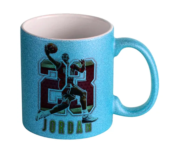 Jordan 23 — Κούπα Σιέλ Glitter που γυαλίζει, κεραμική, 330ml