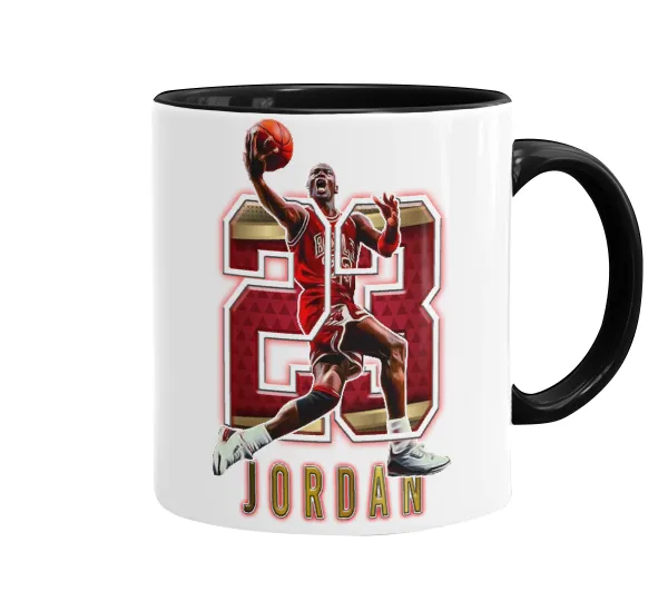 Jordan 23 — Κούπα χρωματιστή μαύρη, κεραμική, 330ml