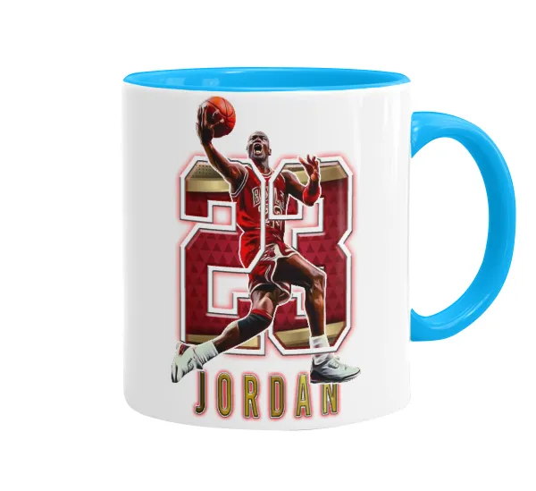 Jordan 23 — Κούπα χρωματιστή γαλάζια, κεραμική, 330ml