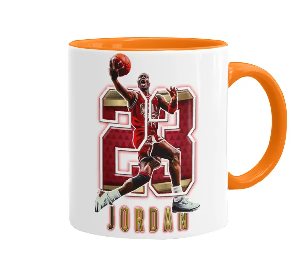 Jordan 23 — Κούπα χρωματιστή πορτοκαλί, κεραμική, 330ml