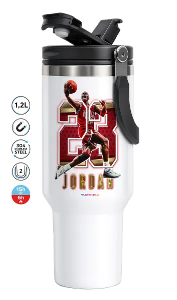 Jordan 23 — Mega Travel Mug / Κούπα Ταξιδίου, διπλού τοιχώματος (θερμό) 1,2L