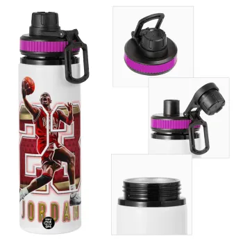 Jordan 23, Μεταλλικό παγούρι νερού με καπάκι ασφαλείας, αλουμινίου 850ml