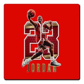 Jordan 23, Τετράγωνο μαγνητάκι ξύλινο 6x6cm