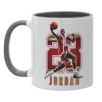 Jordan 23, Κούπα χρωματιστή γκρι, κεραμική, 330ml