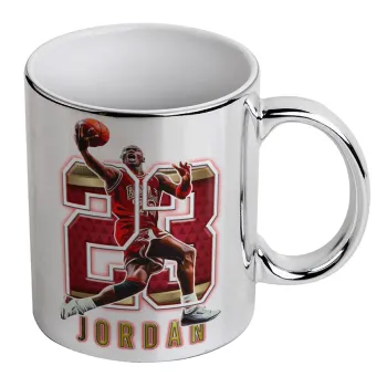 Jordan 23, Κούπα κεραμική, ασημένια καθρέπτης, 330ml