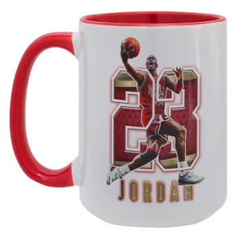 Jordan 23, Κούπα Mega 15oz, κεραμική Κόκκινη, 450ml