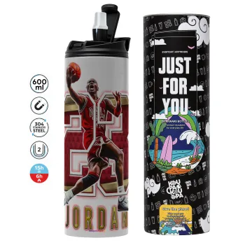 Jordan 23, Tumbler stainless steel GREY 600ml