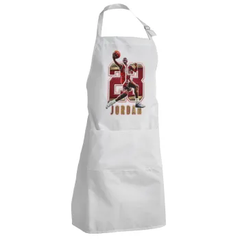Jordan 23, Adult Chef Apron (with sliders and 2 pockets)