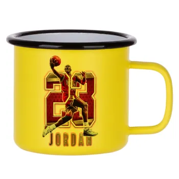 Jordan 23, Κούπα Μεταλλική εμαγιέ ΜΑΤ Κίτρινη 360ml
