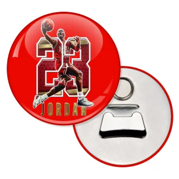 Jordan 23, Μαγνητάκι και ανοιχτήρι μπύρας στρογγυλό διάστασης 5,9cm