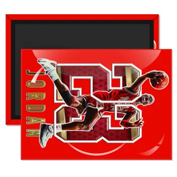 Jordan 23, Ορθογώνιο μαγνητάκι ψυγείου διάστασης 9x6cm