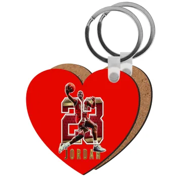 Jordan 23, Μπρελόκ Ξύλινο καρδιά MDF
