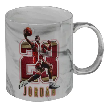 Jordan 23, Κούπα κεραμική, marble style (μάρμαρο), 330ml