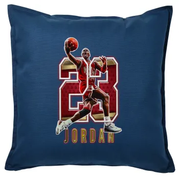 Jordan 23, Sofa cushion Blue 50x50cm includes filling