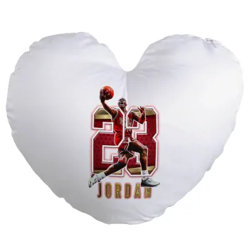 Jordan 23, Μαξιλάρι καναπέ καρδιά 40x40cm περιέχεται το  γέμισμα