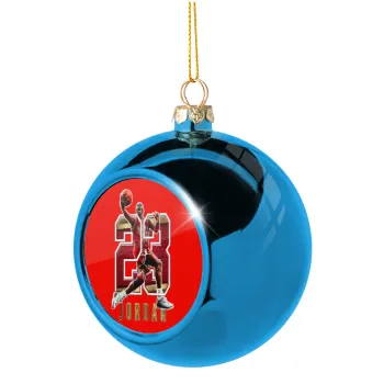 Jordan 23, Blue Christmas tree ball ornament 8cm