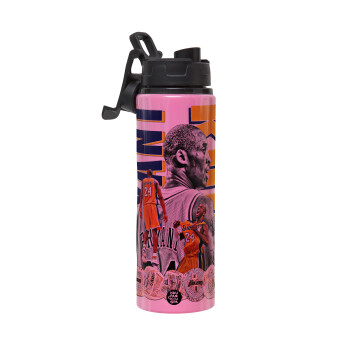 Kobe Bryant, Μεταλλικό παγούρι νερού με καπάκι ασφαλείας, αλουμινίου 850ml