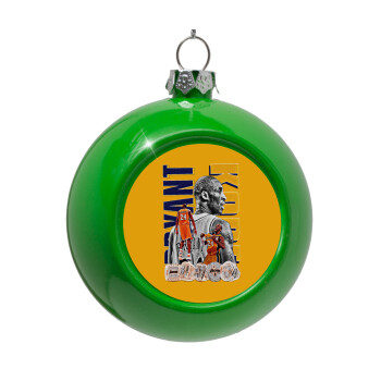 Kobe Bryant, Στολίδι Χριστουγεννιάτικη μπάλα δένδρου Πράσινο 8cm