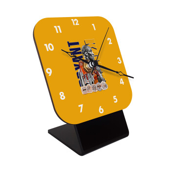 Kobe Bryant, Επιτραπέζιο ρολόι ξύλινο με δείκτες (10cm)