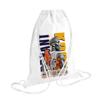 Kobe Bryant, Τσάντα πλάτης πουγκί GYMBAG λευκή (28x40cm)