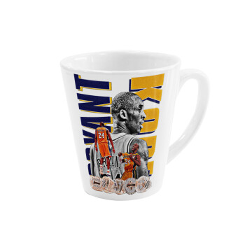 Kobe Bryant, Κούπα κωνική Latte Λευκή, κεραμική, 300ml