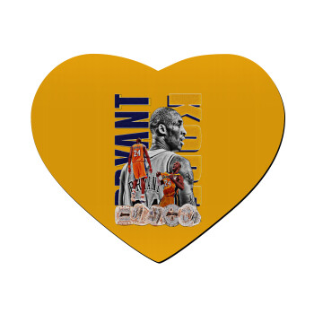 Kobe Bryant, Mousepad καρδιά 23x20cm