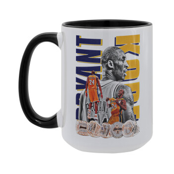 Kobe Bryant, Κούπα Mega 15oz, κεραμική Μαύρη, 450ml