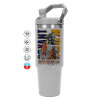 GREY color, 890ml (30oz) stainless Steel Tumbler with Handle