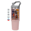 Pink color, 890ml (30oz) stainless Steel Tumbler with Handle