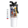 Mega Stainless steel Tumbler with lid, double wall 1,2L