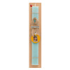 Easter Set, wooden keychain & aromatic flat Easter candle (30cm) (TURQUOISE)
