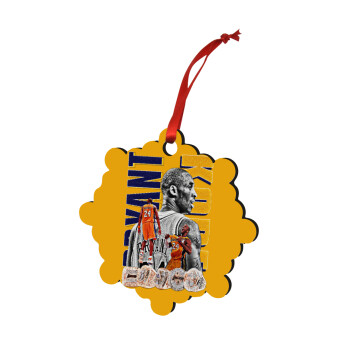 Kobe Bryant, Στολίδι Χριστουγεννιάτικο στολίδι snowflake ξύλινο 7.5cm