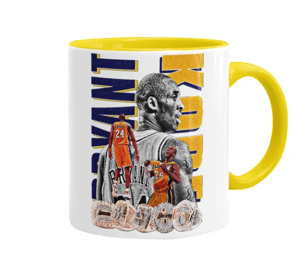 Kobe Bryant — Mug colored yellow, ceramic, 330ml